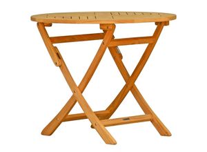 4260661713299 - Kai Wiechmann Klapptisch Teak Gartentisch klappbar rund als wetterfester Holztis