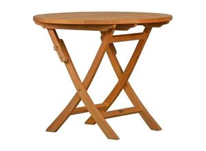 4260661713350 - Kai Wiechmann Klapptisch Premium Teak Falttisch rund 90 cm als wetterfester Teak