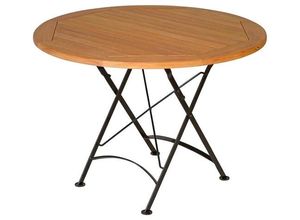 4260661713442 - Kai Wiechmann Klapptisch Premium Teak Falttisch rund als wetterfester Balkontisc