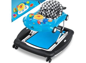 4260663282793 - KIDIZ® 4in1 Lauflernhilfe Babywalker Spiel- und Lauflernwagen Gehfrei - Schaukelfunktion Babywippe mit Rollen Licht Musik Spielecenter Esstisch Laufstuhl Laufhilfe babys ab 6 Monaten Klappbar