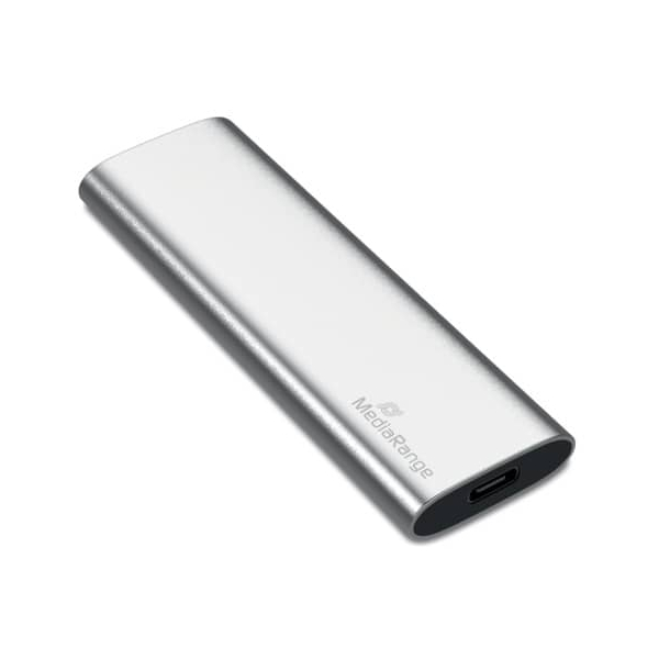 4260664870531 - externes USB Type-C® Laufwerk SSD - 960 GB silber 4260664870531 MediaRange