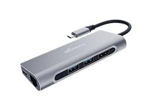 4260664870838 - USB Type-C Multiport Adapter 2x USB 32 1x HDMI (4K) LAN-Buchse silber 4260664870838 - USB Type-C Multiport Adapter 2x USB 32 1x HDMI (4K) LAN-Buchse silber