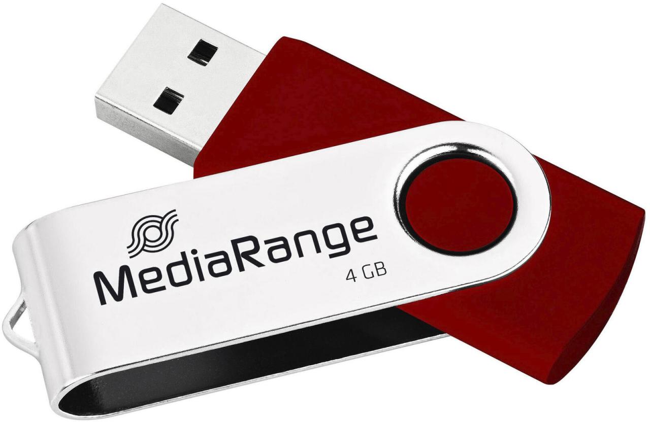 4260664871910 - USB-Stick MR907 rot silber 4 GB 4260664871910 M