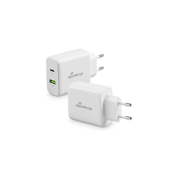 4260664872535 - Mediarange - 43W fast charger with usb-a and usb-c output white (MRMA113)