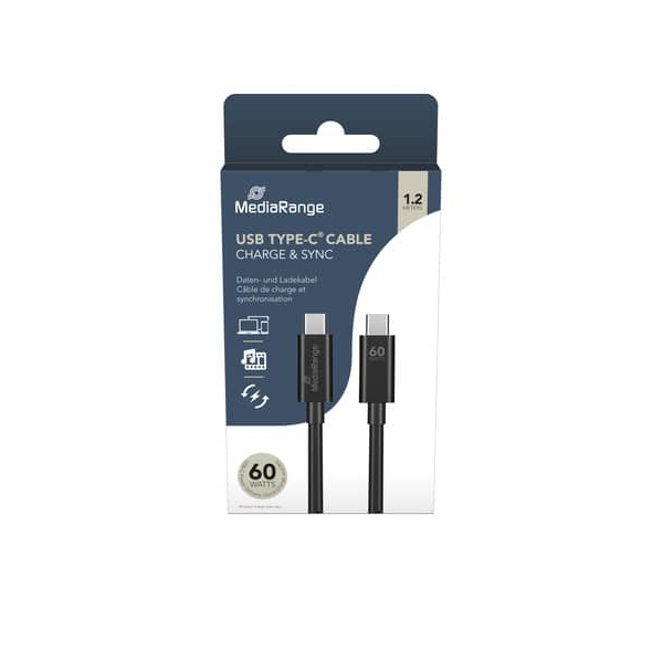 4260664873327 - MRCS213 USB-Kabel 30 USB-C schwarz 4260664873327 MEDIARANGE