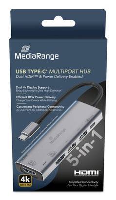 4260664876069 - HUB USB-C 5 in 1 Multiport Adapter silber 4260664876069 - HUB USB-C 5 in 1 Multiport Adapter silber