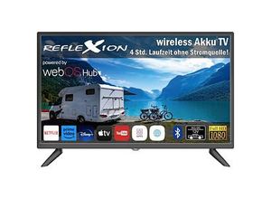 4260664981435 - Reflexion LEDA24OSBT Tragbarer TV 60 cm 24 Zoll EEK E (A - G) CI+ DVB-S DVB-T DVB-C Smart TV WLAN Akkubetrieb Schwarz