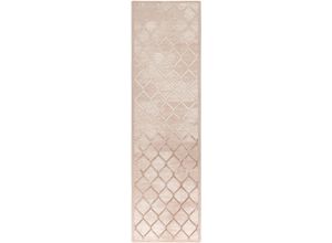 4260665264643 - Läufer SEHRAZAT Lara-700 Teppiche Gr B L 80 cm x 300 cm 10 mm 1 St beige Küchenläufer Hoch Tief Struktur Wohnzimmer