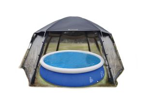 4260672261772 - HC Garten & Freizeit Universal-  Poolpavillon für Aufstellpools XXL ca 600 x 520 x 280 cm