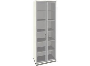 4260672331949 - fm Aktenschrank Oldenburg 4260672331949 weiß Acrylglas klar 2 Fachböden 800 x 442 x 2221 cm