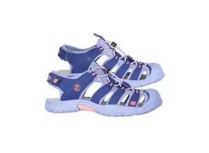 4260672625765 - TROLLKIDS - Trekking-Sandalen KIDS KVALVIKA in dark purple lavender Gr25