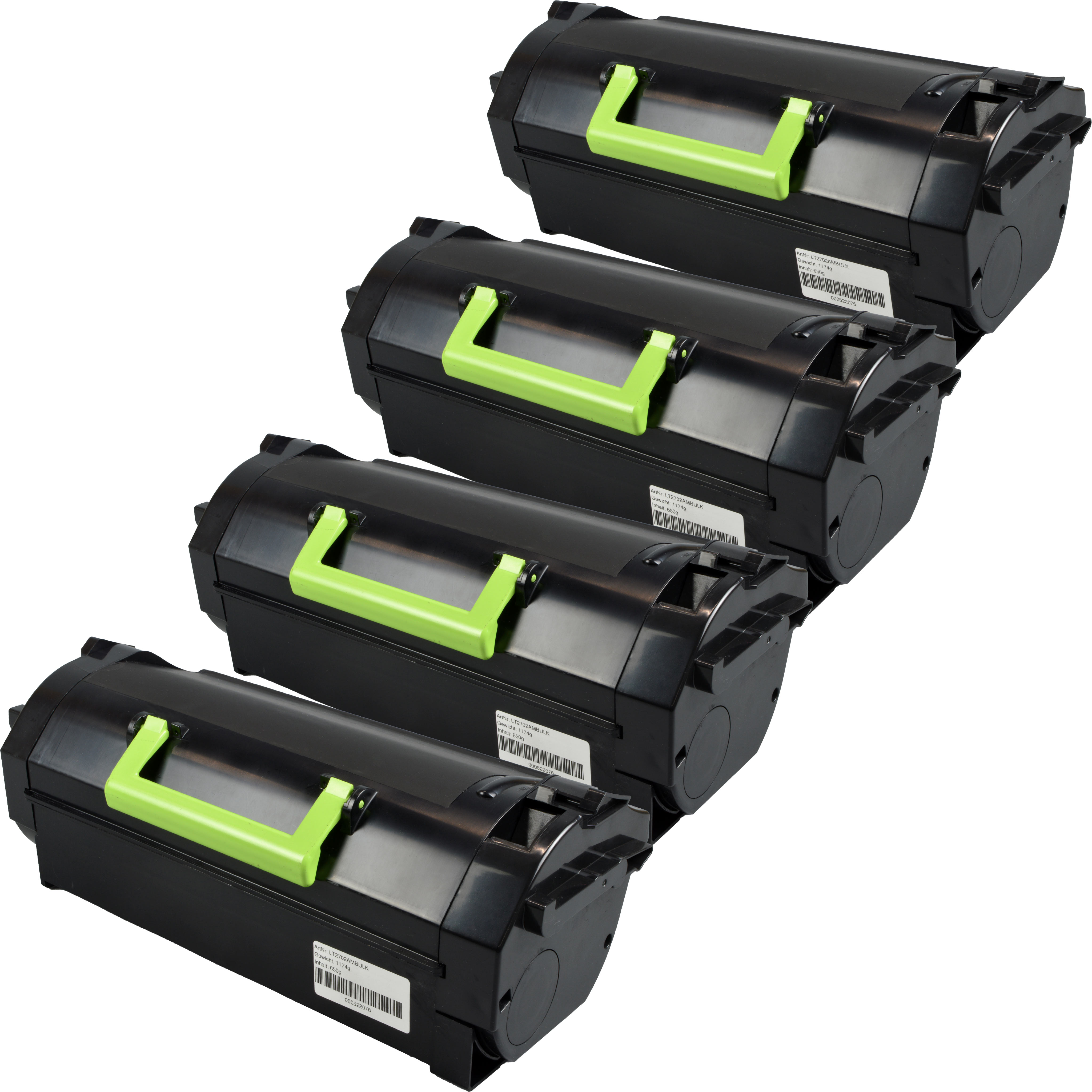 4260673716134 - 4 Toner ersetzt Lexmark 63B2H00 schwarz 4260673716134 - 4 Toner ersetzt Lexmark 63B2H00 schwarz
