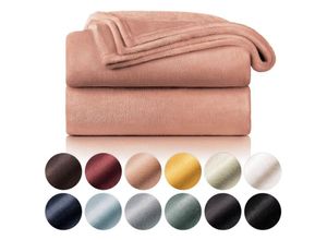 4260674513619 - Blumtal Kuscheldecke aus Fleece - hochwertige Decke Oeko-TEX® Zertifiziert in 130 x 150 cm Kuscheldecke flauschig als Sofadecke Tagesdecke oder