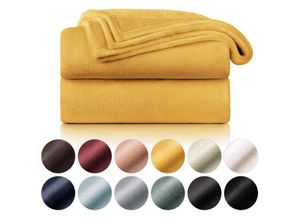 4260674513657 - Blumtal Kuscheldecke aus Fleece - hochwertige Decke Oeko-TEX® Zertifiziert in 130 x 150 cm Kuscheldecke flauschig als Sofadecke Tagesdecke oder