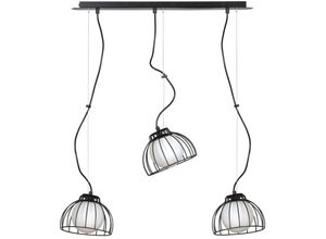 4260677170734 - Famlights - Pendelleuchte Edin in Schwarz 3xE27 - black