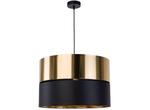 4260677171724 - Pendelleuchte Veronika in Schwarz und Gold E27 [Gebraucht - Wie Neu] - black - Famlights