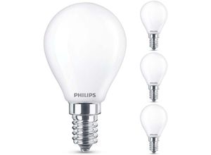 4260677173254 - Led Lampe ersetzt 25W E14 Tropfenform P45 weiß warmweiß 250 Lumen nicht dimmbar 4er Pack - white - Philips