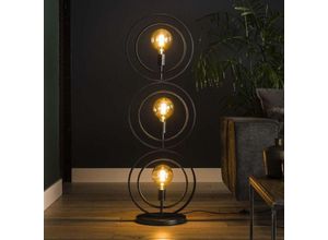 4260677174893 - Famlights - Stehleuchte Henrik in Grau E27 3-flammig - grey