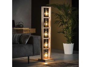 4260677175654 - Famlights - Stehleuchte Patricia in Natur E27 5-flammig - brown