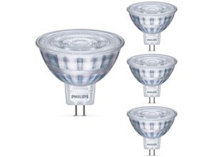 4260677176460 - Signify - Philips led Lampe ersetzt 20W GU53 Reflektor MR16 klar warmweiß 230 Lumen nicht dimmbar 4er Pack