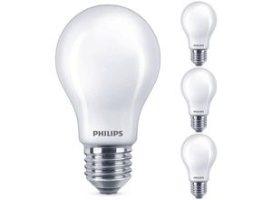 4260677177122 - Led Lampe ersetzt 75 w E27 Standardform A60 weiß warmweiß 1080 Lumen dimmbar 4er Pack - white - Philips