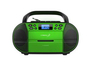 4260677790307 - Mm_unverified_brand - Cyberlux CD-Player mit Kassettendeck usb fm Radio mit 20 Speicherplätze Grün