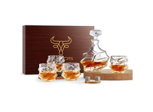 4260677791199 - Whiskyset Whiskygläser 7-Teiliges Whiskeyset Geschenkset - Echos