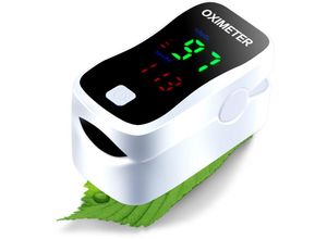 4260677792202 - Pulsoximeter Messgerät Sauerstoff Puls SpO2 Messgerät Hohe Messgenauigkeit SpO-2 Pulsoxymeter Fingerpulsoximeter mit LED-Anzeige Durchschnittliche