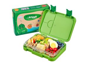 4260677793735 - Ecosa - yummy buddy Kinder Brotdose mit 6 Fächern Kinderfreundliche Verriegelung mit Klick-Verschluss BPA-Frei Spülmaschinenfest Auslaufsicher Robust