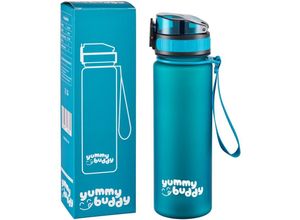 4260677793834 - yummy buddy Trinkflasche Kinder Auslaufsicher 500 ml BPA-Frei Trinkflasche Schule zum Wandern & Fitnessstudio Sport Trinkflasche mit