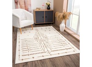 4260679088983 - Teppich CARPET CITY April 2308 Teppiche Gr B L 200 cm x 290 cm 10 mm 1 St beige (creme) Esszimmerteppiche Ethno-Teppich besonders weich Hochflor