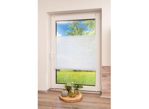 4260685142358 - K-HOME Plissee »Klemmfix Pisa« Lichtschutz ohne Bohren verspannt Crushed-Optik