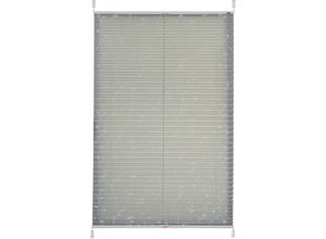 4260685143775 - Plissee K-HOME Klemmfix Elba Plissees Gr 210 cm zweiseitig verschiebbar 95 cm grau (grau weiß weiß) Plissees ohne Bohren Lichtschutz Bohren verspannt bedruckt