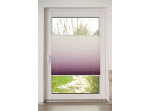4260685146233 - K-HOME Plissee »Farbverlauf Sunrise« Lichtschutz ohne Bohren verspannt