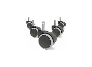 4260686650067 - Officeworld Range - Sol Dur für Bürostuhlrollen - Schwarz - ø 10x32 mm Stift - multicolor