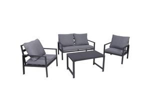 4260687436424 - - Aluminium Lounge Set Anthrazit-MMC4010