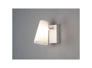 4260688150169 - LED Außenwandleuchte Downlight Weiß mit schwenkbarem Kopf Höhe 215cm IP54 E27