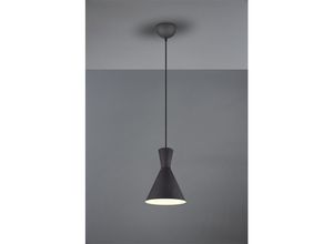 4260688150848 - Meinewunschleuchte - led Pendelleuchte 1 flammig mit Metallschirm Schwarz Ø20cm