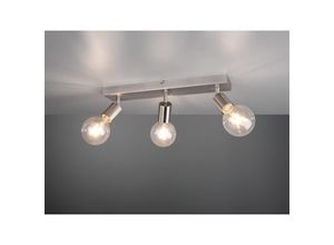 4260688157052 - Meinewunschleuchte - led Deckenstrahler Silber dimmbar 3 flammig Balken 44cm breit