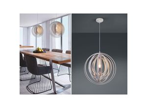 4260688158998 - Leuchten - led Pendelleuchte 1 flammig Naturholz Stufen Dimmer - ø 50cm