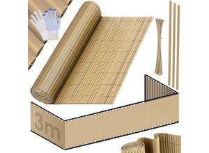 4260692712148 - KESSER® PVC Sichtschutzmatte Sichtschutzzaun Balkonverkleidung Windschutz Wetterfest verstärkten Lamellen für Garten Balkon Terrasse Outdoor Balkonumrandung mit Kabelbindern und Abdeckung 4260692712148 - KESSER® PVC Sichtschutzmatte Sichtschutzzaun Balkonverkleidung Windschutz Wetterfest verstärkten Lamellen für Garten Balkon Terrasse Outdoor Balkonumrandung mit Kabelbindern und Abdeckung