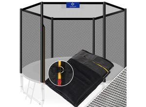 4260692712421 - KESSER® Trampolin Ersatznetz Sicherheitsnetz UV-beständig Trampolinnetz Trampolinschutz Ø 244 305 366 427 cm einfache Montage Eingangstür mit Reißverschluss aus hochwertigen Materialien