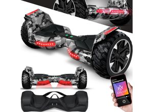 4260692712995 - KESSER® Hoverboard 85 Zoll 800 mit Bluetooth Lautsprecher LED Licht Kinder Sicherheitsmodus Dual Motor Smart Elektro Self Balance Board Hover E-Scooter