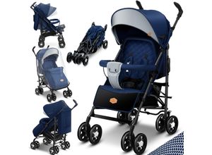 4260692715002 - KIDIZ® Kinderwagen City-Pro Buggy Kinderbuggy klappbar Liegebuggy Sportwagen Faltbar 360° 6-Zoll-Rädern Inkl Moskitonetz  Fußsack und Regenverdeck zusammenklappbar Schlaffunktion