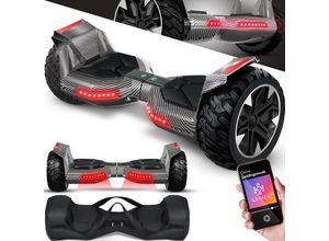 4260692717976 - KESSER® Hoverboard 85 Zoll 800 mit Bluetooth Lautsprecher LED Licht Kinder Sicherheitsmodus Dual Motor Smart Elektro Self Balance Board Hover E-Scooter