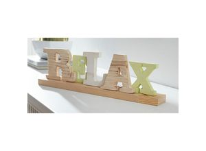 4260693423777 - Dekoleidenschaft - Schriftzug Relax Buchstaben aus Holz 42x12 cm Deko-Aufsteller Dekobuchstaben