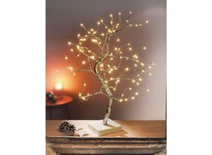 4260693427492 - Dekoleidenschaft - Lichterbaum Silber mit 108 warmweißen LEDs 45 cm hoch Leuchtbaum led Baum Fensterdeko