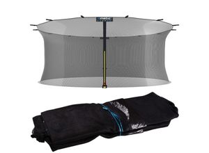 4260694830116 - KINETIC SPORTS Trampolin Sicherheitsnetz - Ersatznetz mit Reißverschluss Schutznetz Ersatz Fangnetz für Gartentrampoline Ø 490 cm Ø 490 cm für 12 Netzpfosten