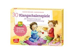 4260694920473 - 30 Klangschalenspiele für Entspannung und Körperwahrnehmung - Nadine Mescher Box