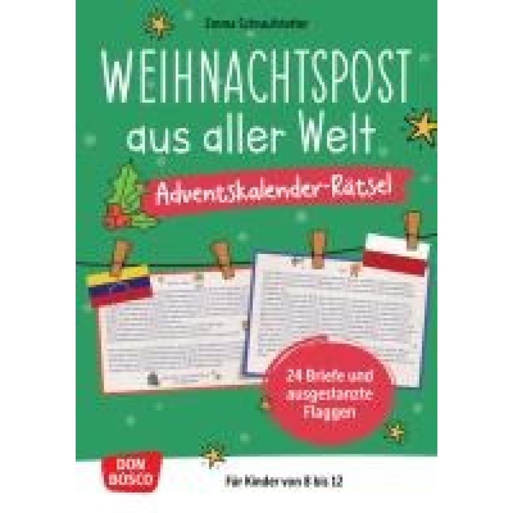 4260694922446 - Schraufstetter Emma Weihnachtspost aus aller Welt Adventskalender-Rätsel für Kinder von 8 bis 12